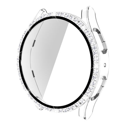 Single Row Diamond PC + Tempered Glass Watch Case, For Samsung Galaxy Watch5 44mm - DealBuddy