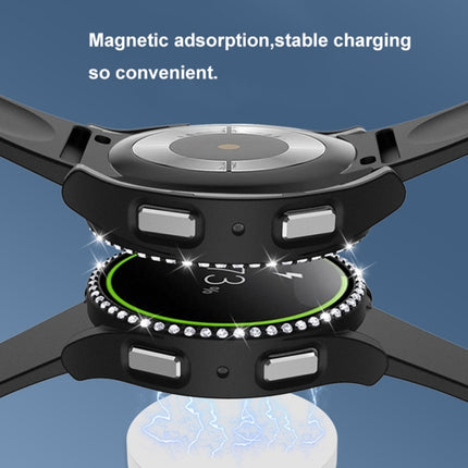 Single Row Diamond PC + Tempered Glass Watch Case, For Samsung Galaxy Watch5 44mm - DealBuddy