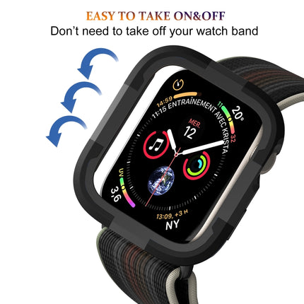 Armor Frame Watch Case, For Apple Watch Series 9 / 8 / 7 41mm, For Apple Watch Series SE 2&6&SE&5&4 44mm, For Apple Watch Series 9 / 8 / 7 45mm, For Apple Watch Ultra 3 / 2 / 1 49mm, For Apple Watch Series SE 2&6&SE&5&4 40mm - DealBuddy