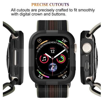Armor Frame Watch Case, For Apple Watch Series 9 / 8 / 7 41mm, For Apple Watch Series SE 2&6&SE&5&4 44mm, For Apple Watch Series 9 / 8 / 7 45mm, For Apple Watch Ultra 3 / 2 / 1 49mm, For Apple Watch Series SE 2&6&SE&5&4 40mm - DealBuddy