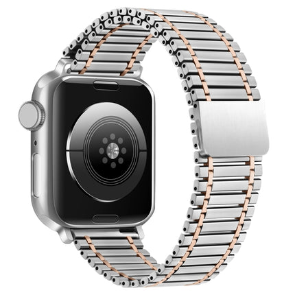 Chain Magnetic Stainless Steel Watch Band, For Apple Watch Series 8&7 41mm / SE 2&6&SE&5&4 40mm / 3&2&1 38mm, For Apple Watch Ultra 49mm / Series 8&7 45mm / SE 2&6&SE&5&4 44mm / 3&2&1 42mm - DealBuddy