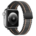 Chain Magnetic Stainless Steel Watch Band, For Apple Watch Series 8&7 41mm / SE 2&6&SE&5&4 40mm / 3&2&1 38mm, For Apple Watch Ultra 49mm / Series 8&7 45mm / SE 2&6&SE&5&4 44mm / 3&2&1 42mm - DealBuddy