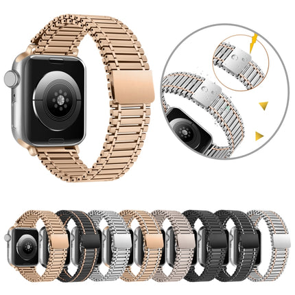 Chain Magnetic Stainless Steel Watch Band, For Apple Watch Series 8&7 41mm / SE 2&6&SE&5&4 40mm / 3&2&1 38mm, For Apple Watch Ultra 49mm / Series 8&7 45mm / SE 2&6&SE&5&4 44mm / 3&2&1 42mm - DealBuddy