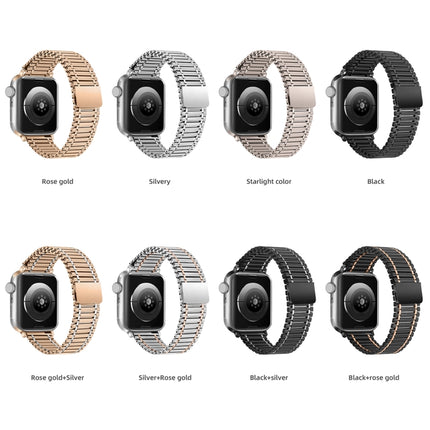 Chain Magnetic Stainless Steel Watch Band, For Apple Watch Series 8&7 41mm / SE 2&6&SE&5&4 40mm / 3&2&1 38mm, For Apple Watch Ultra 49mm / Series 8&7 45mm / SE 2&6&SE&5&4 44mm / 3&2&1 42mm - DealBuddy