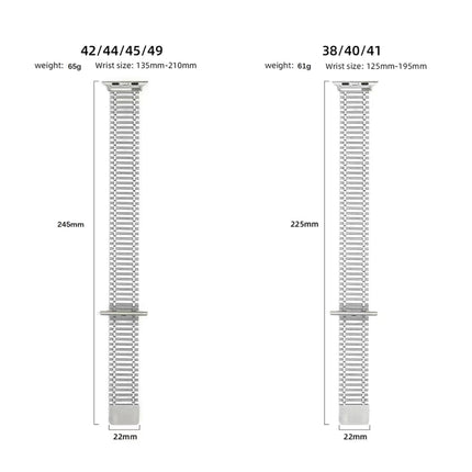 Chain Magnetic Stainless Steel Watch Band, For Apple Watch Series 8&7 41mm / SE 2&6&SE&5&4 40mm / 3&2&1 38mm, For Apple Watch Ultra 49mm / Series 8&7 45mm / SE 2&6&SE&5&4 44mm / 3&2&1 42mm - DealBuddy