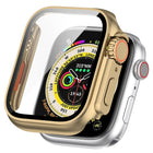 Tempered Film + PC Integrated Watch Protective Case, For Apple Watch Series SE 2 / 6 / SE / 5 / 4 40mm, For Apple Watch Series 9 / 8 / 7 41mm, For Apple Watch Series SE 2 / 6 / SE / 5 / 4 44mm, For Apple Watch Series 9 / 8 / 7 45mm - DealBuddy