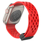 Magnetic Clasp Silicone Watch Band, For Apple Watch Series 8&7 41mm, For Apple Watch Series 8&7 45mm - DealBuddy