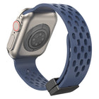 Magnetic Clasp Silicone Watch Band, For Apple Watch Series 8&7 41mm, For Apple Watch Series 8&7 45mm - DealBuddy
