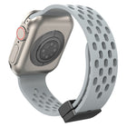 Magnetic Clasp Silicone Watch Band, For Apple Watch Series 8&7 41mm, For Apple Watch Series 8&7 45mm - DealBuddy