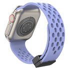 Magnetic Clasp Silicone Watch Band, For Apple Watch Series 8&7 41mm, For Apple Watch Series 8&7 45mm - DealBuddy