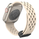 Magnetic Clasp Silicone Watch Band, For Apple Watch Series 8&7 41mm, For Apple Watch Series 8&7 45mm - DealBuddy