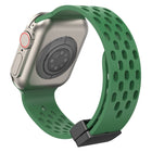 Magnetic Clasp Silicone Watch Band, For Apple Watch Series 8&7 41mm, For Apple Watch Series 8&7 45mm - DealBuddy