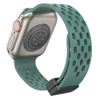 Magnetic Clasp Silicone Watch Band, For Apple Watch Series 8&7 41mm, For Apple Watch Series 8&7 45mm - DealBuddy