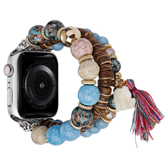 Beads Elephant Pendant Watch Band
