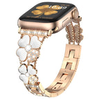 For Apple Watch 8 41mm / Rose Gold+White