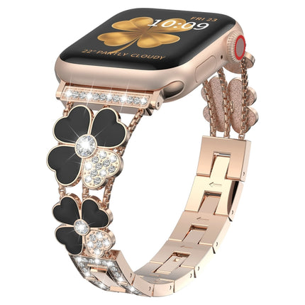 Petal Metal Diamond Watch Band, For Apple Watch SE 2023 44mm, For Apple Watch Ultra 49mm, For Apple Watch 8 41mm, For Apple Watch 8 45mm, For Apple Watch 7 41mm, For Apple Watch 7 45mm, For Apple Watch SE 2023 40mm, For Apple Watch SE 2022 40mm        ... - DealBuddy