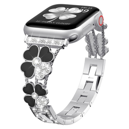 Petal Metal Diamond Watch Band, For Apple Watch SE 2023 44mm, For Apple Watch Ultra 49mm, For Apple Watch 8 41mm, For Apple Watch 8 45mm, For Apple Watch 7 41mm, For Apple Watch 7 45mm, For Apple Watch SE 2023 40mm, For Apple Watch SE 2022 40mm        ... - DealBuddy