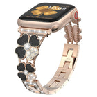 Petal Metal Diamond Watch Band, For Apple Watch 3 38mm, For Apple Watch 9 45mm, For Apple Watch 3 42mm, For Apple Watch 2 38mm, For Apple Watch 2 42 mm, For Apple Watch 38mm, For Apple Watch 9 41mm, For Apple Watch 42mm - DealBuddy