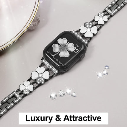 Petal Metal Diamond Watch Band, For Apple Watch SE 2023 44mm, For Apple Watch Ultra 49mm, For Apple Watch 8 41mm, For Apple Watch 8 45mm, For Apple Watch 7 41mm, For Apple Watch 7 45mm, For Apple Watch SE 2023 40mm, For Apple Watch SE 2022 40mm        ... - DealBuddy