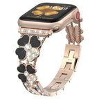 For Apple Watch SE 2023 44mm / Rose Gold+Black
