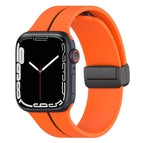 For Apple Watch 9 41mm / Orange+Black
