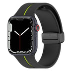 For Apple Watch 9 41mm / Black+Lime