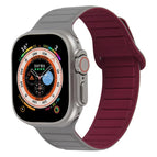For Apple Watch 42mm / Grey Wine Red