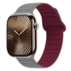 For Apple Watch Series 10 46mm / Grey Wine Red