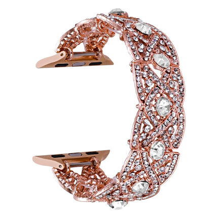 Diamonds Twist Metal Watch Band, For Apple Watch Series 10 46mm, For Apple Watch Series 10 42mm, For Apple Watch SE 2023 44mm, For Apple Watch SE 2023 40mm, For Apple Watch Ultra 2 49mm, For Apple Watch 9 45mm, For Apple Watch 9 41mm                   ... - DealBuddy