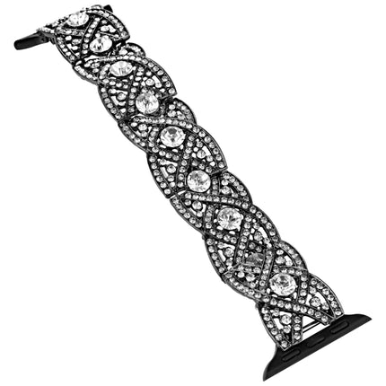 Diamonds Twist Metal Watch Band, For Apple Watch 2 42mm, For Apple Watch 2 38mm, For Apple Watch 42mm, For Apple Watch 38mm - DealBuddy