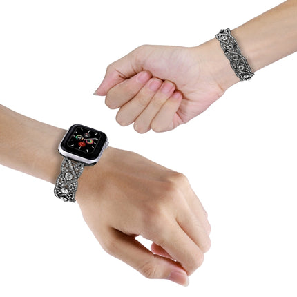 Diamonds Twist Metal Watch Band, For Apple Watch Series 10 46mm, For Apple Watch Series 10 42mm, For Apple Watch SE 2023 44mm, For Apple Watch SE 2023 40mm, For Apple Watch Ultra 2 49mm, For Apple Watch 9 45mm, For Apple Watch 9 41mm                   ... - DealBuddy