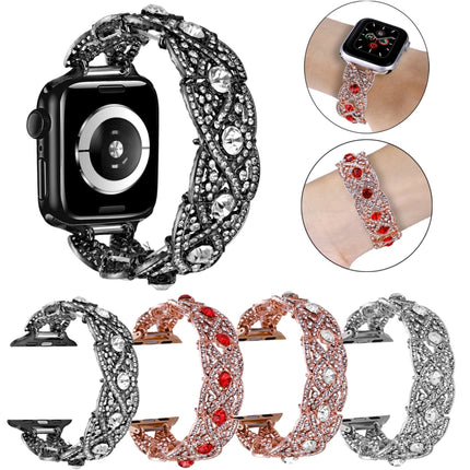 Diamonds Twist Metal Watch Band, For Apple Watch 2 42mm, For Apple Watch 2 38mm, For Apple Watch 42mm, For Apple Watch 38mm - DealBuddy