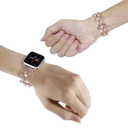 Four-leaf Bead Metal Watch Band, For Apple Watch 6 40mm, For Apple Watch 6 44mm, For Apple Watch 5 44mm, For Apple Watch 5 40mm, For Apple Watch 4 44mm, For Apple Watch 4 40mm, For Apple Watch 3 38mm, For Apple Watch 3 42mm, For Apple Watch 2 42mm     ... - DealBuddy