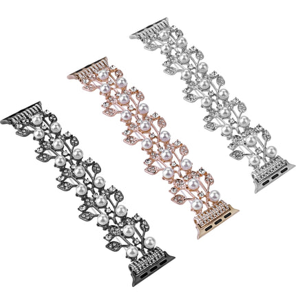 Four-leaf Bead Metal Watch Band, For Apple Watch Series 10 46mm, For Apple Watch Series 10 42mm, For Apple Watch SE 2023 44mm, For Apple Watch SE 2023 40mm, For Apple Watch Ultra 2 49mm, For Apple Watch 9 45mm, For Apple Watch 9 41mm                   ... - DealBuddy