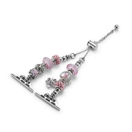 Bead Bracelet Metal Watch Band, For Apple Watch 38mm - DealBuddy