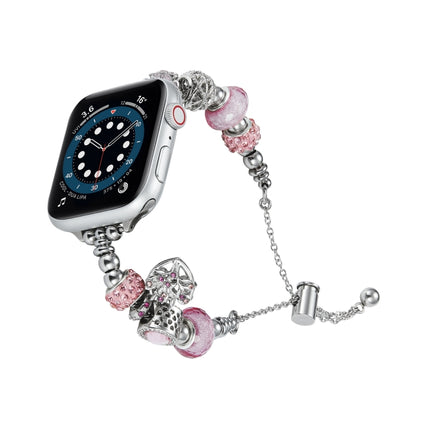 Bead Bracelet Metal Watch Band, For Apple Watch Series 10 46mm, For Apple Watch Series 10 42mm, For Apple Watch SE 2023 44mm, For Apple Watch SE 2023 40mm, For Apple Watch Ultra 2 49mm, For Apple Watch 9 45mm, For Apple Watch 9 41mm                    ... - DealBuddy