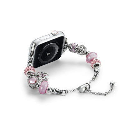 Bead Bracelet Metal Watch Band, For Apple Watch Series 10 46mm, For Apple Watch Series 10 42mm, For Apple Watch SE 2023 44mm, For Apple Watch SE 2023 40mm, For Apple Watch Ultra 2 49mm, For Apple Watch 9 45mm, For Apple Watch 9 41mm                    ... - DealBuddy