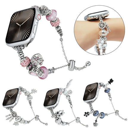 Bead Bracelet Metal Watch Band, For Apple Watch Series 10 46mm, For Apple Watch Series 10 42mm, For Apple Watch SE 2023 44mm, For Apple Watch SE 2023 40mm, For Apple Watch Ultra 2 49mm, For Apple Watch 9 45mm, For Apple Watch 9 41mm                    ... - DealBuddy