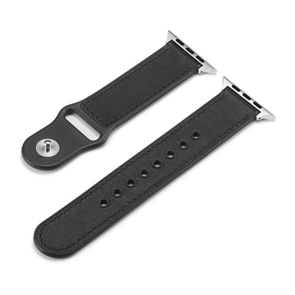 Single Buckle TPU+ Genuine Leather Watchband, For Apple Watch Series 7 41mm / 6 & SE & 5 & 4 40mm / 3 & 2 & 1 38mm, For Apple Watch Series 7 45mm / 6 & SE & 5 & 4 44mm / 3 & 2 & 1 42mm, For Apple Watch Series 8&7 41mm / SE 2&6&SE&5&4 40mm / 3&2&1 38mm ... - DealBuddy