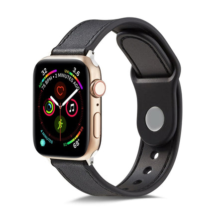 Single Buckle TPU+ Genuine Leather Watchband, For Apple Watch Series 7 41mm / 6 & SE & 5 & 4 40mm / 3 & 2 & 1 38mm, For Apple Watch Series 7 45mm / 6 & SE & 5 & 4 44mm / 3 & 2 & 1 42mm, For Apple Watch Series 8&7 41mm / SE 2&6&SE&5&4 40mm / 3&2&1 38mm ... - DealBuddy