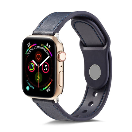Single Buckle TPU+ Genuine Leather Watchband, For Apple Watch Series 7 41mm / 6 & SE & 5 & 4 40mm / 3 & 2 & 1 38mm, For Apple Watch Series 7 45mm / 6 & SE & 5 & 4 44mm / 3 & 2 & 1 42mm, For Apple Watch Series 8&7 41mm / SE 2&6&SE&5&4 40mm / 3&2&1 38mm ... - DealBuddy