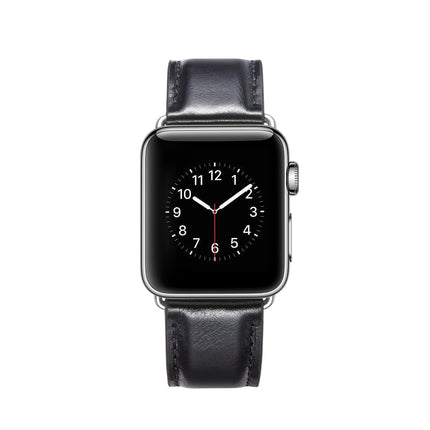 Crazy Horse Texture Top-grain Leather Watchband, For Apple Watch Series 7 41mm / 6 & SE & 5 & 4 40mm / 3 & 2 & 1 38mm, For Apple Watch Series 7 45mm / 6 & SE & 5 & 4 44mm / 3 & 2 & 1 42mm - DealBuddy