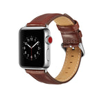 Crazy Horse Texture Top-grain Leather Watchband, For Apple Watch Series 7 41mm / 6 & SE & 5 & 4 40mm / 3 & 2 & 1 38mm, For Apple Watch Series 7 45mm / 6 & SE & 5 & 4 44mm / 3 & 2 & 1 42mm - DealBuddy
