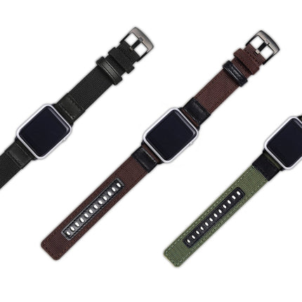 Nylon Watchband, For Apple Watch Series 7 41mm / 6 & SE & 5 & 4 40mm / 3 & 2 & 1 38mm, For Apple Watch Series 7 45mm / 6 & SE & 5 & 4 44mm / 3 & 2 & 1 42mm - DealBuddy