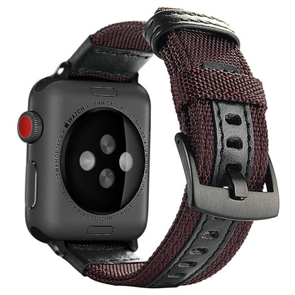 Nylon Watchband, For Apple Watch Series 7 41mm / 6 & SE & 5 & 4 40mm / 3 & 2 & 1 38mm, For Apple Watch Series 7 45mm / 6 & SE & 5 & 4 44mm / 3 & 2 & 1 42mm - DealBuddy
