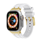 For Apple Watch SE 2022 40mm / Gold White