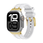 For Apple Watch Series 10 42mm / Gold White