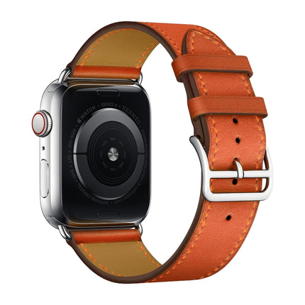 Replacement Leather Strap Watchband, For Apple Watch Series 7 41mm / 6 & SE & 5 & 4 40mm / 3 & 2 & 1 38mm, For Apple Watch Series 7 45mm / 6 & SE & 5 & 4 44mm / 3 & 2 & 1 42mm - DealBuddy
