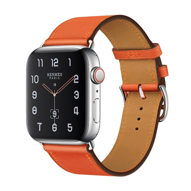 Replacement Leather Strap Watchband, For Apple Watch Series 7 41mm / 6 & SE & 5 & 4 40mm / 3 & 2 & 1 38mm, For Apple Watch Series 7 45mm / 6 & SE & 5 & 4 44mm / 3 & 2 & 1 42mm - DealBuddy