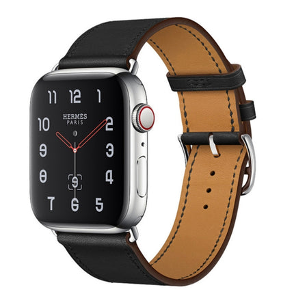 Replacement Leather Strap Watchband, For Apple Watch Series 7 41mm / 6 & SE & 5 & 4 40mm / 3 & 2 & 1 38mm, For Apple Watch Series 7 45mm / 6 & SE & 5 & 4 44mm / 3 & 2 & 1 42mm - DealBuddy